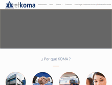 Tablet Screenshot of elkoma.com